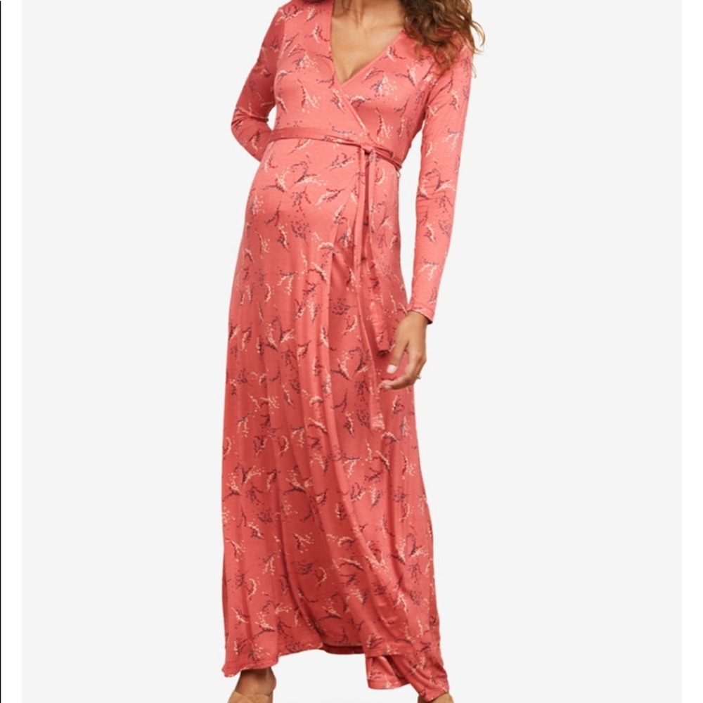 Maternity maxi dress